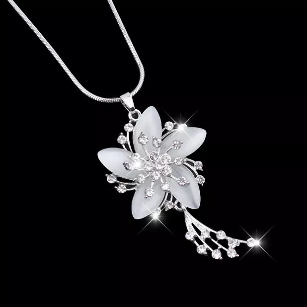 YH ~ [High-End new] falda versátil larga cristal circonio incrustaciones alicates largo collar de alta gama suéter cadena Accesorios