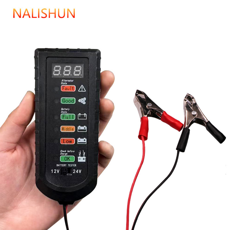 Detector de batería, probador de batería de automóvil, instrumento de medición de batería, arranque
