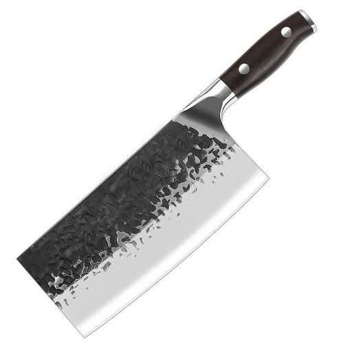 手工锻打菜刀家用厨房切肉片锋利切菜刀可磨刀不锈钢刀斩切两用刀