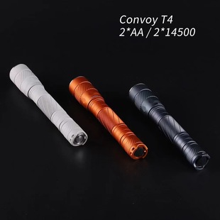 Convoy T4 ���Ͳ ��ɫ/��ɫ/΢����/⁺Ͻ� 2*AA 2*14500