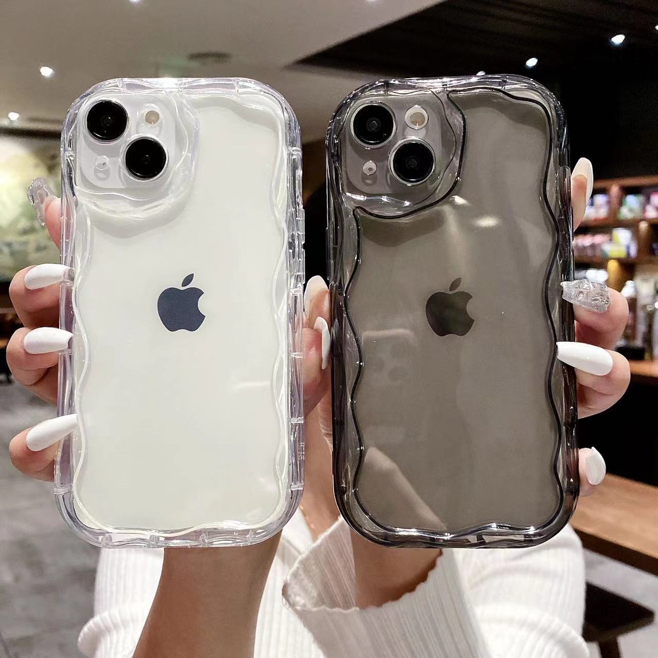 知泰iPhone15promax手机壳13/12Pro苹果14纯色保护套11奶油纹壳78