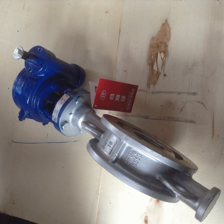 D373H蜗轮硬密封对夹式蝶阀，材质不锈钢，材质铸钢