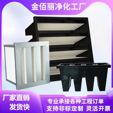 大风量亚高效过滤器W型V型密褶组合式中央空调风柜无尘空气过滤器