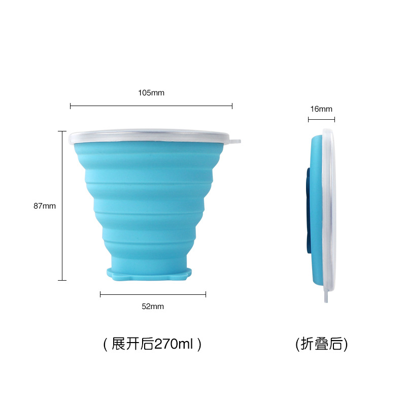 Silicone manufacturer wholesale mini travel foldable cup convenient…