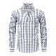 Cross-Border Four-Way Stretch Digital Printed Plaid Long-Sleeved Lapel Men's Shirts High-End Men's Shirts Men's Clothing Wholesale