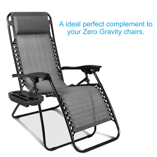 Zero-gravity chair tray plastic multi-functional recliner cup holder tray phone stand gravity recliner side table