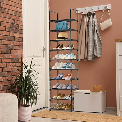 Wholesale Simple Shoe Rack Home Shoe Stand Entrance Combination Dormitory Floor Clothes Rack Minimalist Storage Shoe Cabinet Display Rack