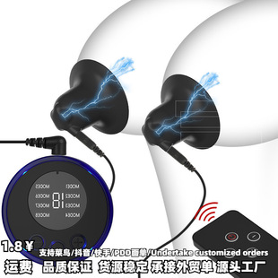 Electric Shock Dual Electrode Breast Clamp Supplies Sex Toys Electric Shock Pulse Breast Pump Electric Shock Breast Massager Batch
