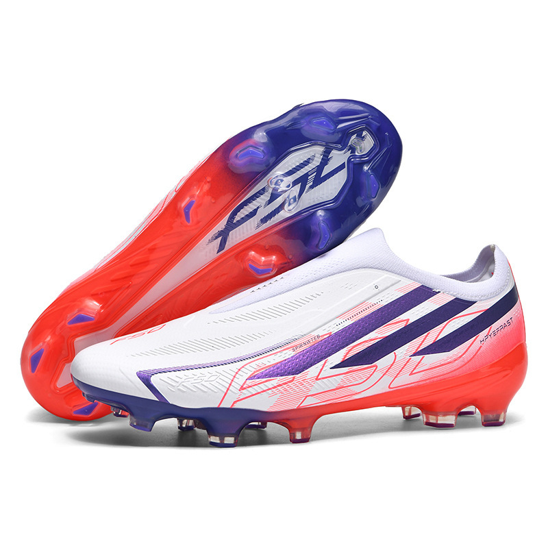 Calzado de Fútbol FG Sin Cordones F50 de TPR y TPU Ligero para Césped Natural