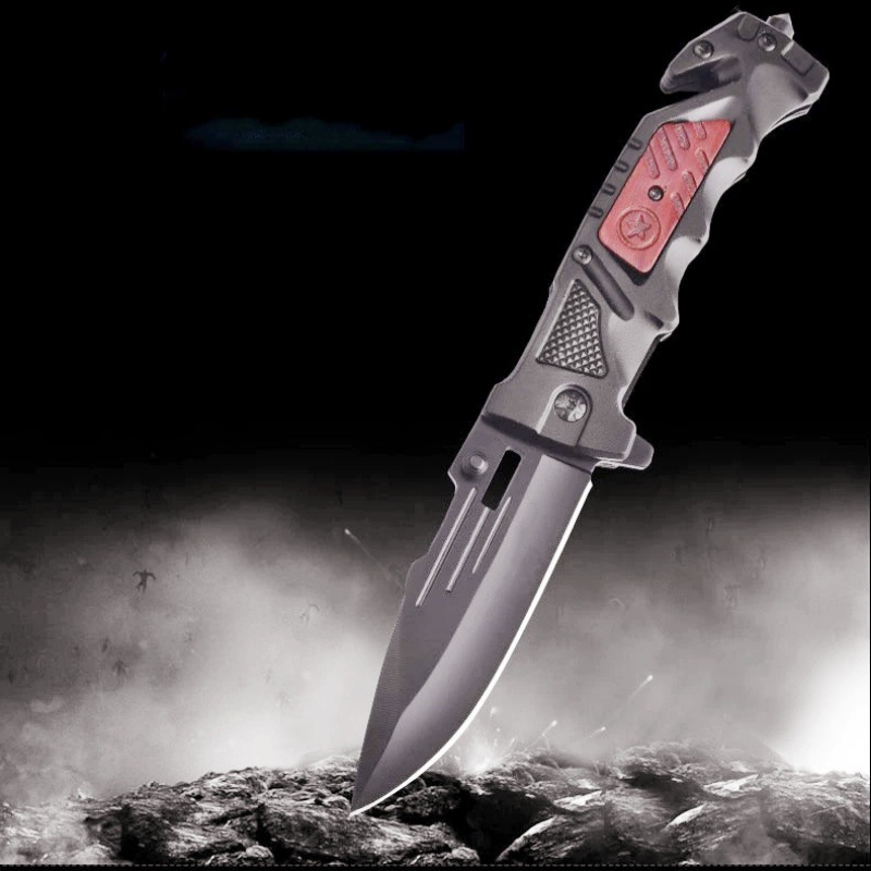 厂家直销户外高硬度折叠刀锋利快开拆快递开箱刀露营随身便携刀具