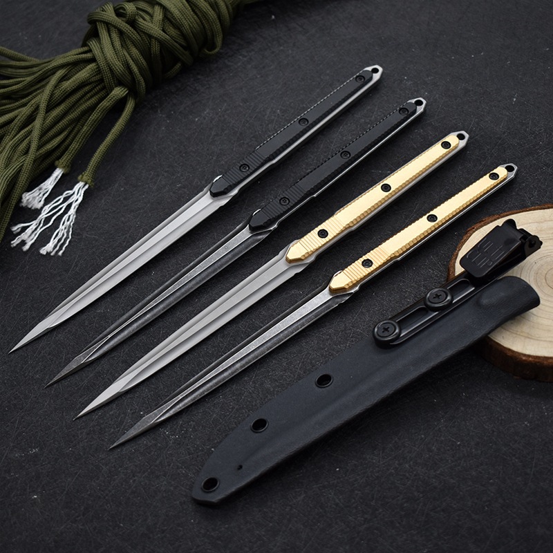 Cuchillo de té Cono de té 440C Cuchilla de té de palanca creativa Colección de agujas de té Juego de té edc Mini herramienta de utilidad de autodefensa