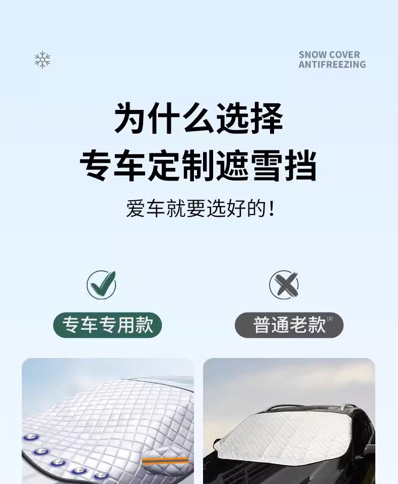 Suitable for Ideal One/L6/Mpv Car Cover L7/L8 Car Snow Cover L9 Front Windshield Antifreeze Cover Mega
