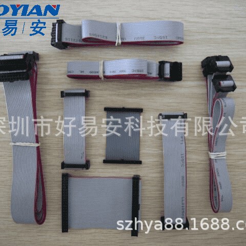 厂家专业2651 28AWG灰排线 端子线 连接线  线束