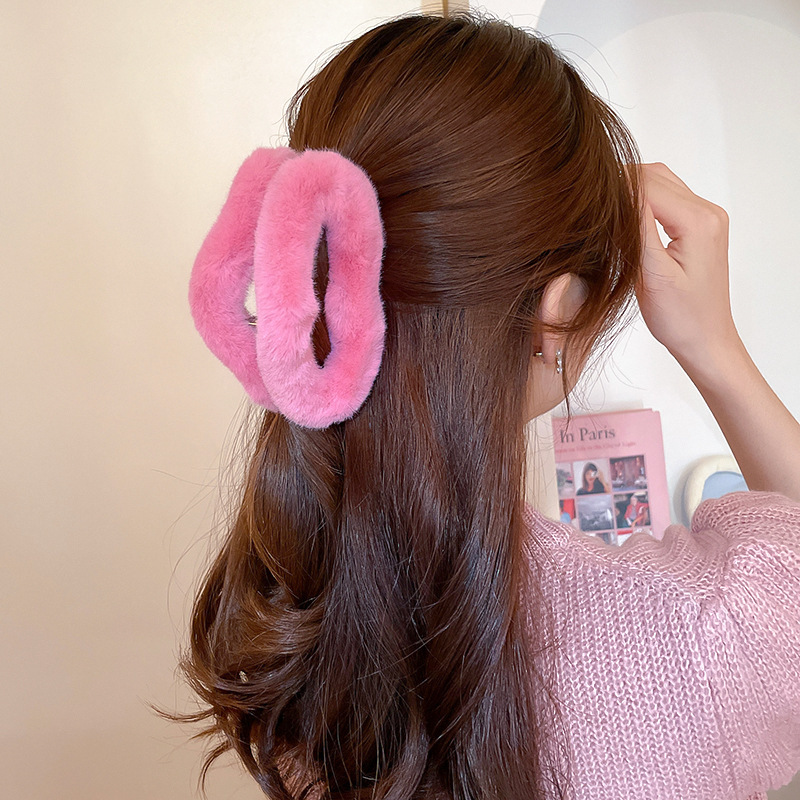 Peluche oversize, forcina per capelli Cloud, volume per capelli, dopamina, dolce ricciolo per capelli, accessorio per capelli con clip a forma di squalo_voghion.com