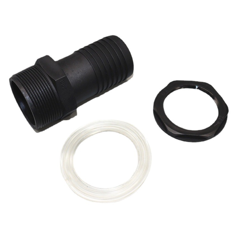 Codo rosca externa manguera boquilla agujero plástico barril base conector cubo plástico pagoda conector 20/25/50