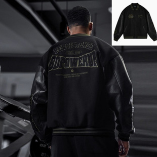 Cross-border Men's American Vintage Letter Embroidered Baseball Suit Men's Spring and Autumn National Fashion Brand Casual Loose Jacket Coat