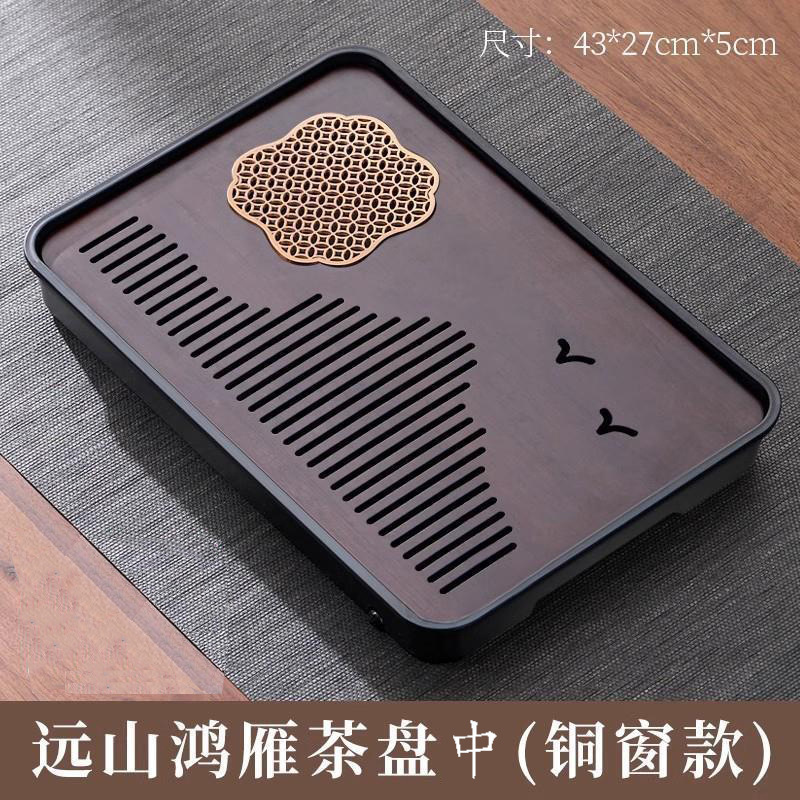 ドライバブルティートレイ貯水排水兼用家庭用小型カンフーティーセット模造石プラスチックプレートティートレイティーテーブル|undefined