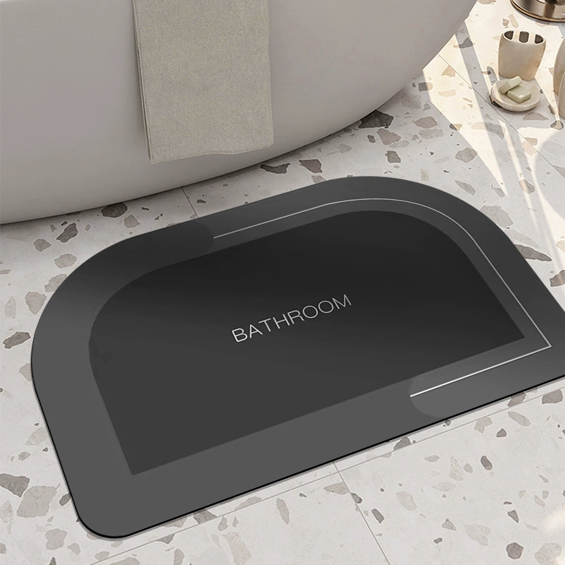 Современный простой впитывающий коврик для ванной комнаты, нескользящий коврик из диатомовой грязи, быстросохнущий коврик для ванной комнаты, туалета, двери, коврик для ног, коврик для входной двери