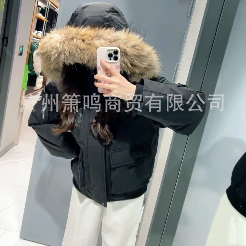 MLB洋基队3代NY大毛领羽绒服加厚保暖张凌赫同款情侣工装派克鹅绒|undefined