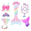 Rainbow set, necklace, chain, 3 piece set, 5 pieces