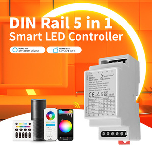 Guide Rail five-in-one light bar controller RGB RGBW CCT 2.4g light band dimmer ZIGBEE3.0