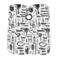 Hairdressing apron household DIY disposable apron hair dyeing comb special hair cutting waterproof black oil silicone