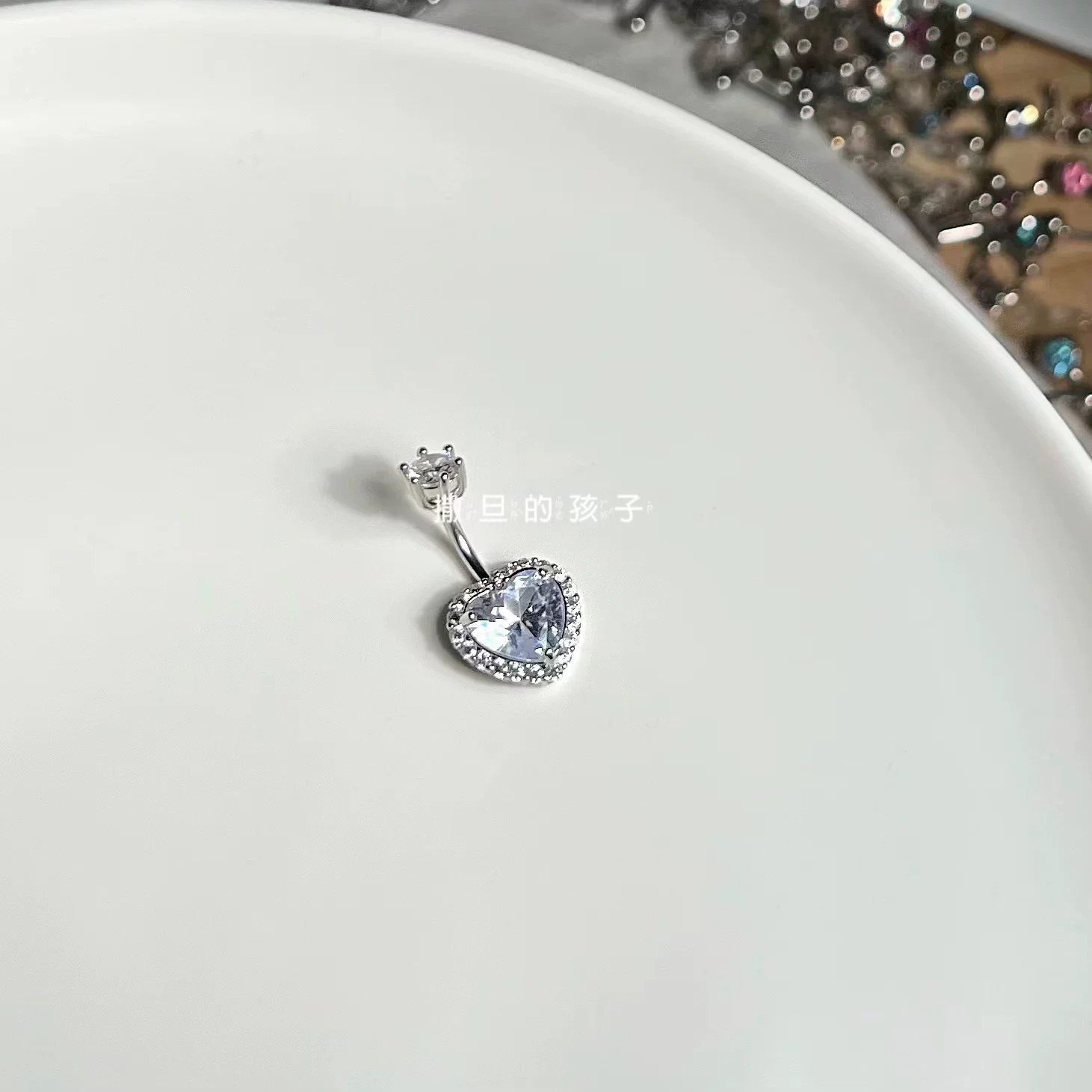 Pointed titanium steel lip stud product view