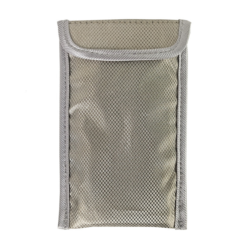 Nueva anti-radiación de la señal de blindaje de la bolsa del teléfono móvil 6,5 pulgadas cuadrado rombo RFID llave del coche anti-Posicionamiento desegaussing