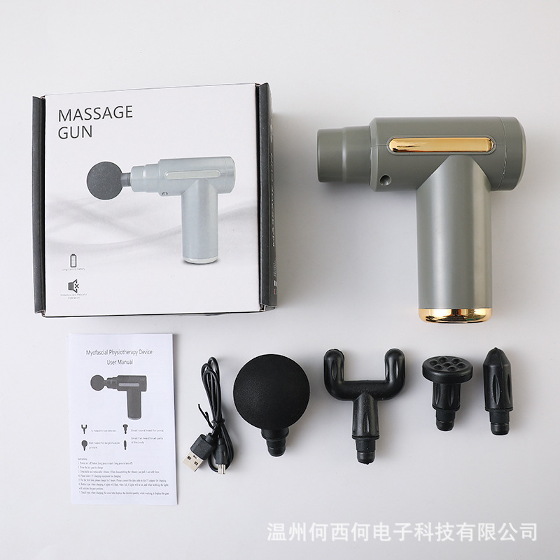 クロスボーダー小型筋膜銃ミニ携帯筋肉リラックス頚椎マッサージ器MINI女性用EMOマッサージ銃|undefined