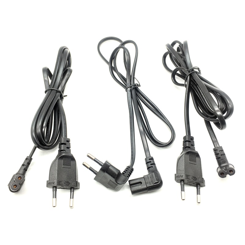 法式韩规直角8字尾电源线 韩标2芯LED照明灯具连接线0.75mmKC认证