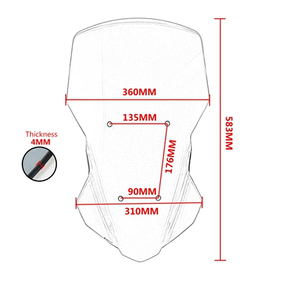front windshield, Motorcycle front windshield