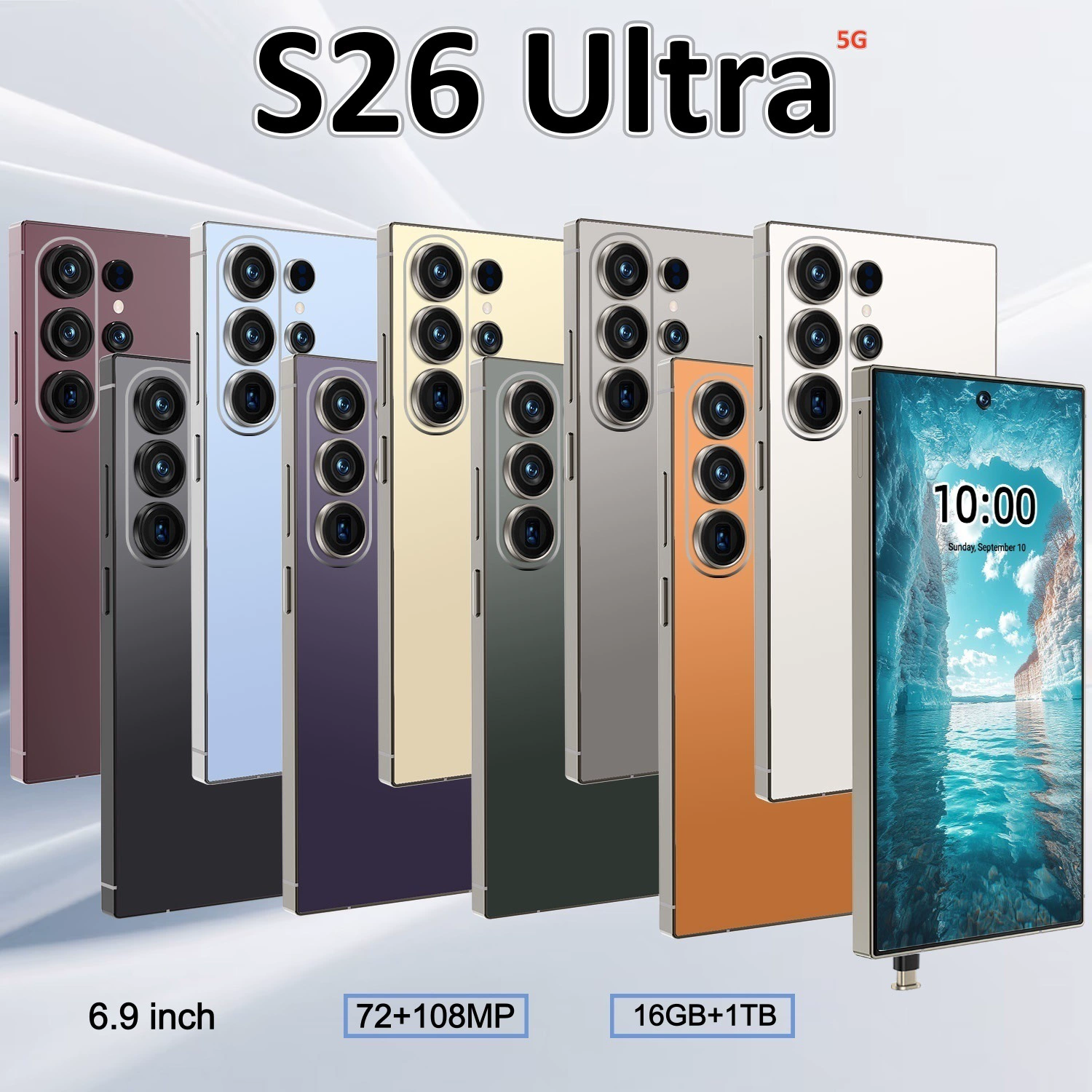 Смартфон Cugo S26 Ultra, встроенная ручка, 4G восьмиядерный, 4+64 ГБ, 7,3-дюймовый экран