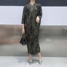 欧美外贸大码女装连衣裙显瘦减龄遮肉200斤300斤加肥加大裙子长款