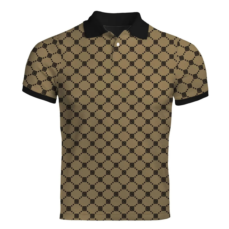 Competitive Price Men's Sublimation Shirts Hawaiian Shirts Oversized T-Shirts in Champagne, Red, and Blue Colors