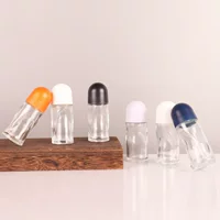 50ml шариковая бутылка большой стеклянный шарик лекарственное масло эфирное масло шариковая бутылка косметика разливочная бутылка прозрачное стекло пустая бутылка