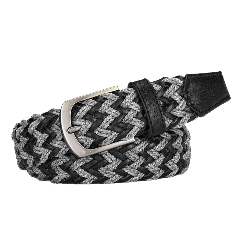Woven 2026 New Fashion Versatile Genuine Leather Belt For Men, Top-layer Cowhide Men's Belt, Trendy_voghion.com