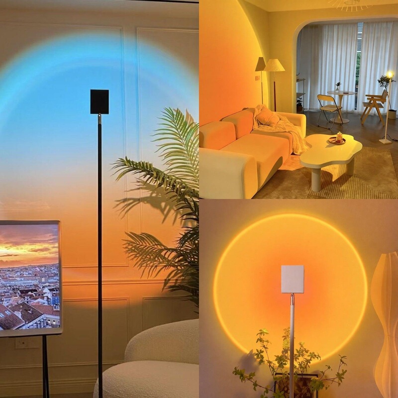 Sunset lamp, sunset ambiance, live streaming room background fill light, floor lamp, large aperture sunset lamp, room ambiance light Sunset lamp, sunset ambiance, live streaming room background fill light, floor lamp, large aperture sunset lamp, room ambiance light