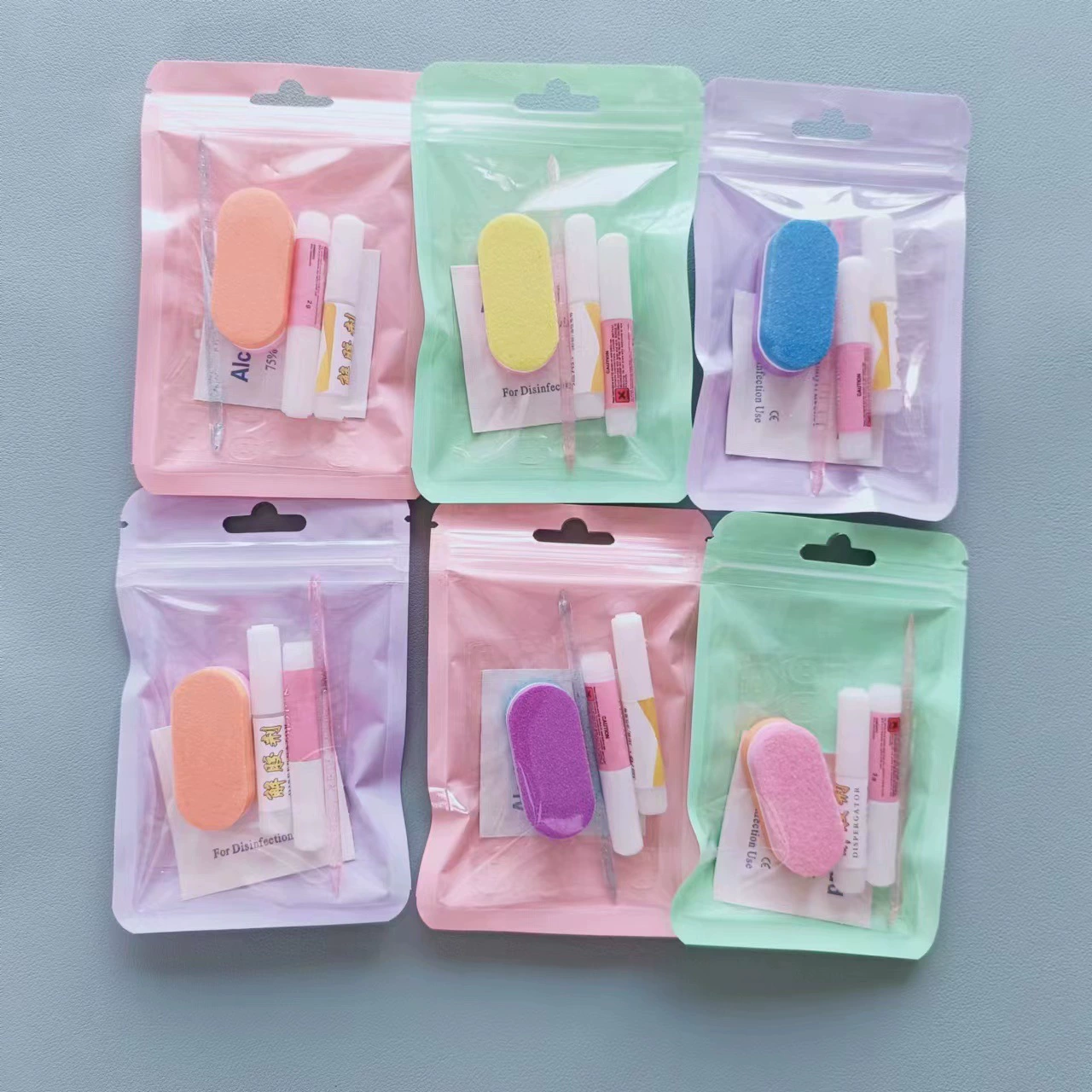 Набор инструментов для ногтей из пяти предметов Набор инструментов для ногтей Чистая ручная одежда ногтей Набор инструментов для ногтей желе клей оптом