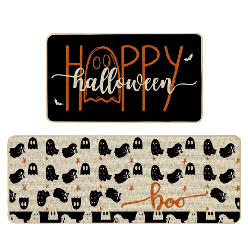 クロスボーダーアメリカハロウィンフロアマットキッチンカバー吸水性と吸油性フットマット玄関エントランスノンスリップ防汚ドアマット卸売|undefined