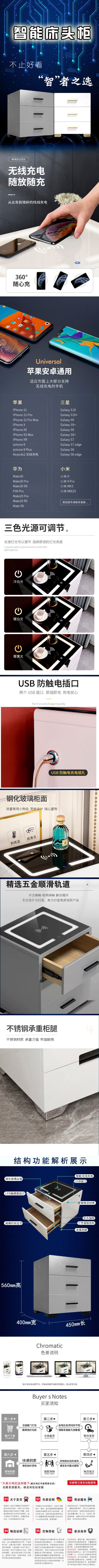 万家福床头柜详情