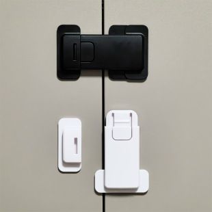 Cross-border supply plane shift open refrigerator lock disinfection cabinet baby safety anti-pinch hand safety lock non-punch lock