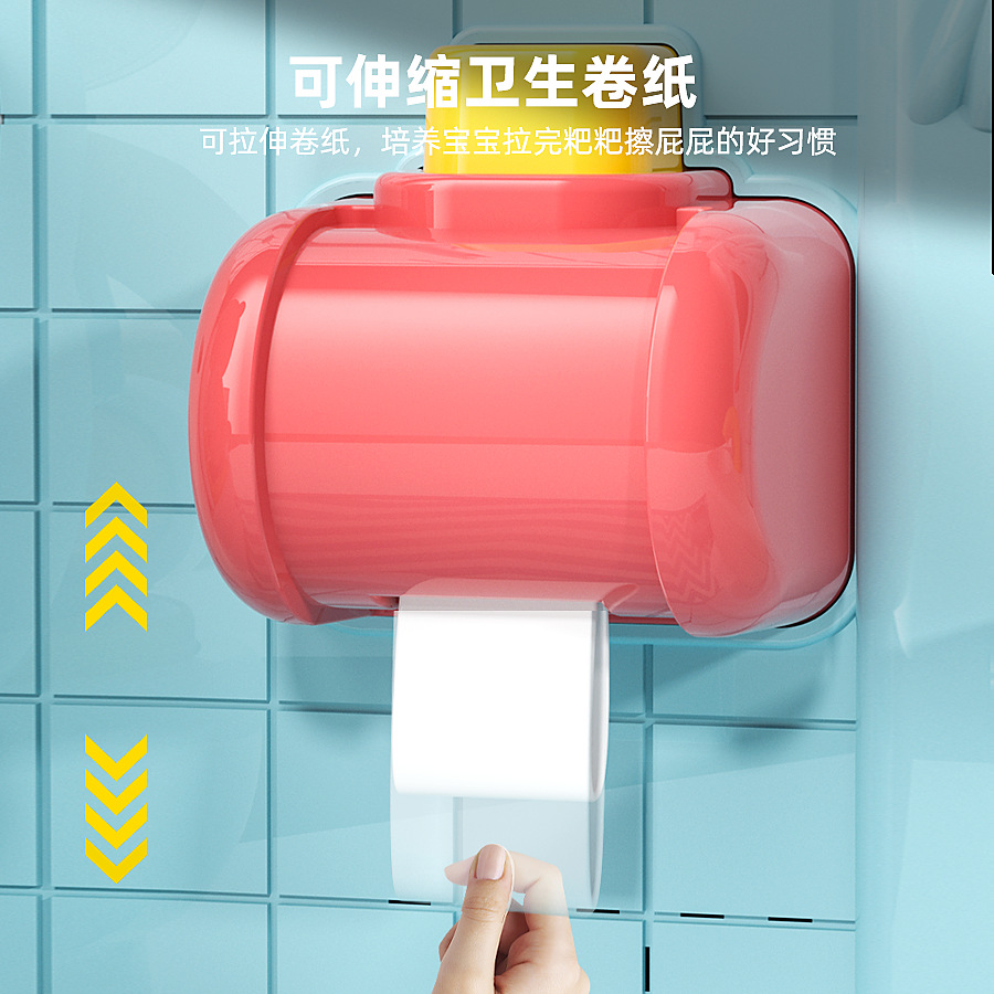 (2개) 사랑스러운 곰 음성 화장실 프로세스 가이드 재미있는 음향 효과 재미있는 삶 조기 교육 깨달음 어린이 교육 과학 및 교육 장난감