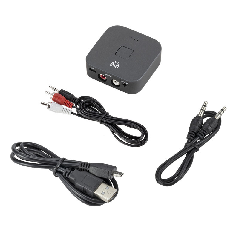 USB5.0 Bluetooth audio receiver AUX+2RCA audio interface mobile phone NFC wireless Bluetooth adapter 5