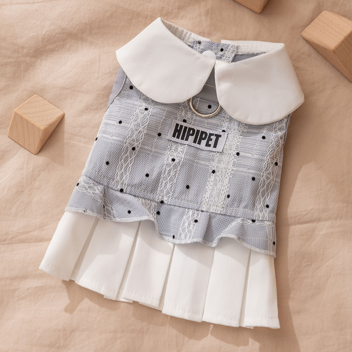 Otoño y invierno nuevo Miu es un traje simple, vestido de collar de dama, ropa para perros y gatos, perros pequeños y medianos. image 6