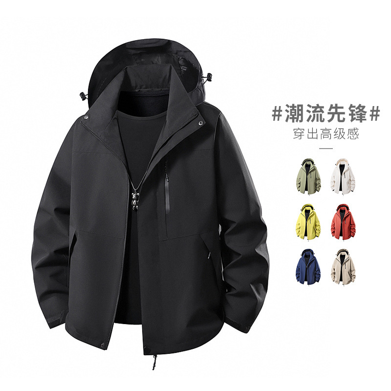 冲锋衣男单冲户外防风潮牌登山服2025新款秋冬季夹克外套男女同款|undefined