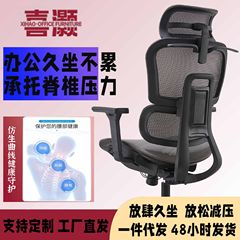 H1 リクライニング腰サポート人間工学に基づいた椅子長時間座っても疲れにくい通気性のあるデザイン昼休み調節可能なオフィスチェア