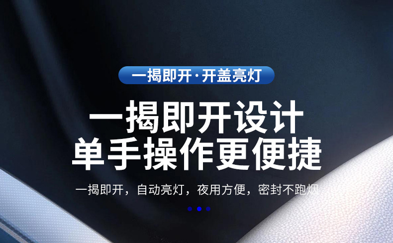 New ceramic liner multi-function with light personality ashtray car CD pattern flip ashtray car interior accessories