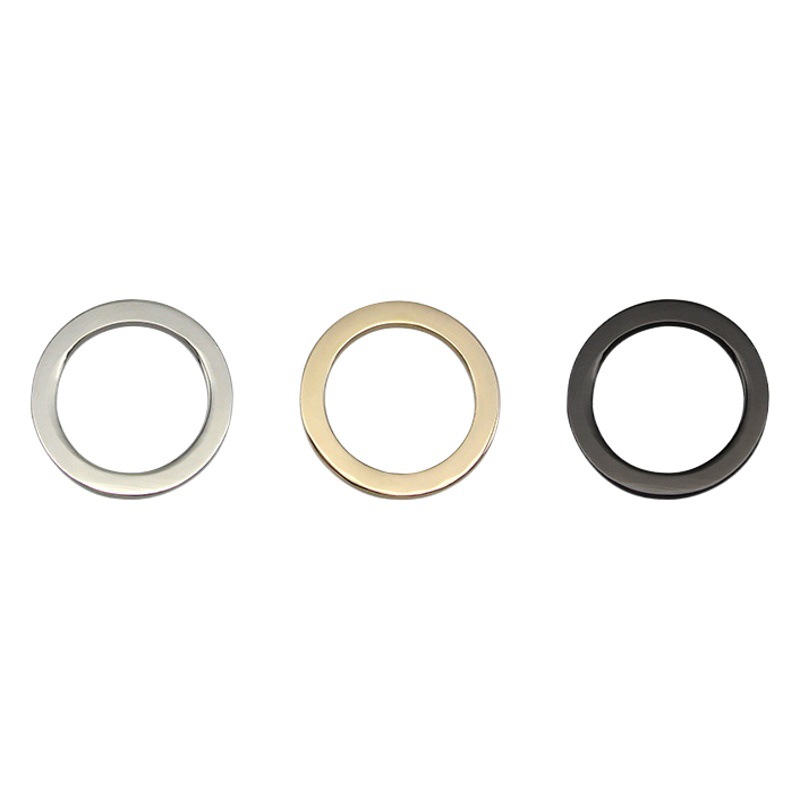 Flat wire alloy circle zinc alloy die casting one inch two ring luggage hardware accessories clothing metal accessories circle
