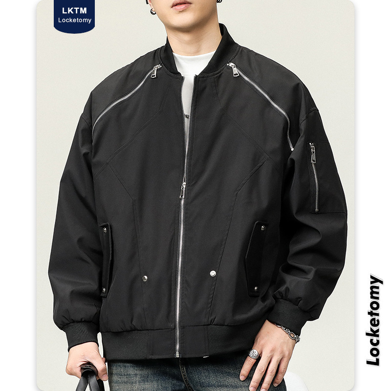 Ropa de hombre lktm #2023 Otoño e Invierno nueva American High Street Workwear chaqueta hombres ins suelta marca de moda piloto chaqueta