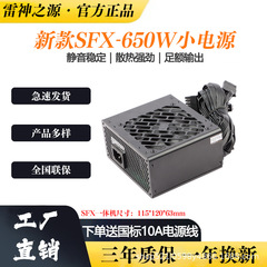 雷神の源sfxストレートライン650w定格600wミニマイクロマイク小型ケース静音パソコン電源